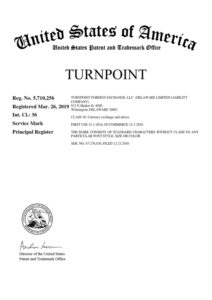 trademark registration for TURNPOINT 